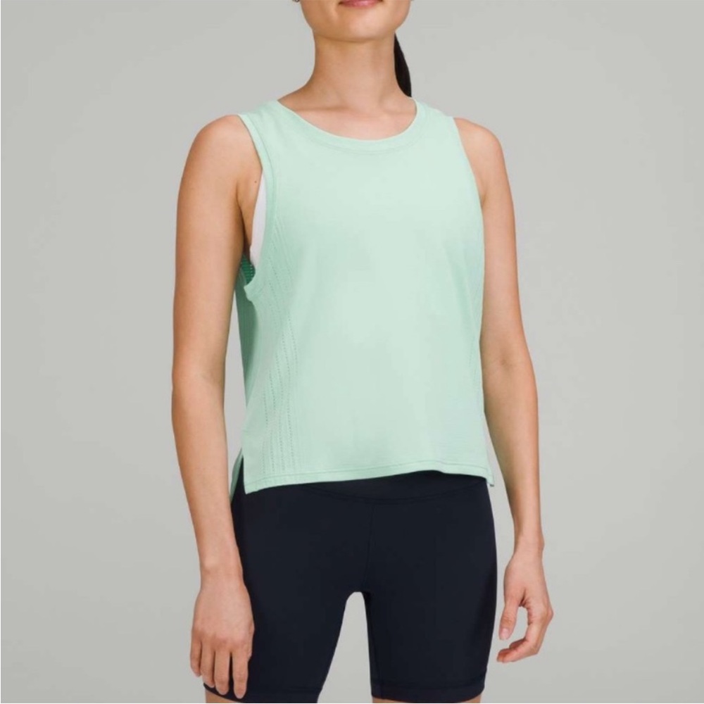 NWT Lululemon Train to Be Tank Wild Mint Size 10